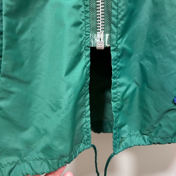 Vintage 80s Champion Women’s Nylon Windbreaker Size Medium Green USA Made Jacket - Picture 8 of 10